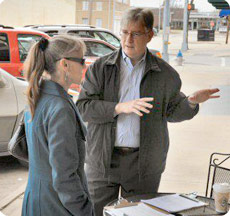 Doug Athas explaining his vision for Garland